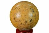 Polished Coquina Jasper Sphere - India #167604-1